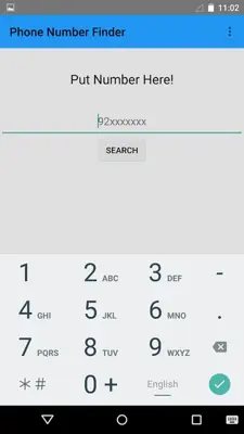 Phone Number Finder android App screenshot 1